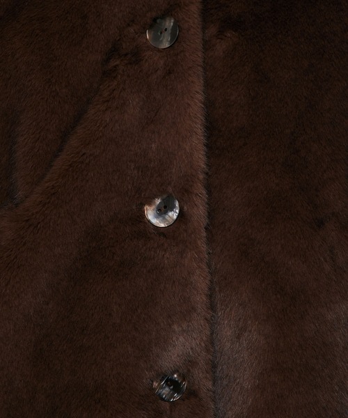 Variation ステンカラーエコファーコート（その他アウター）｜DEICY