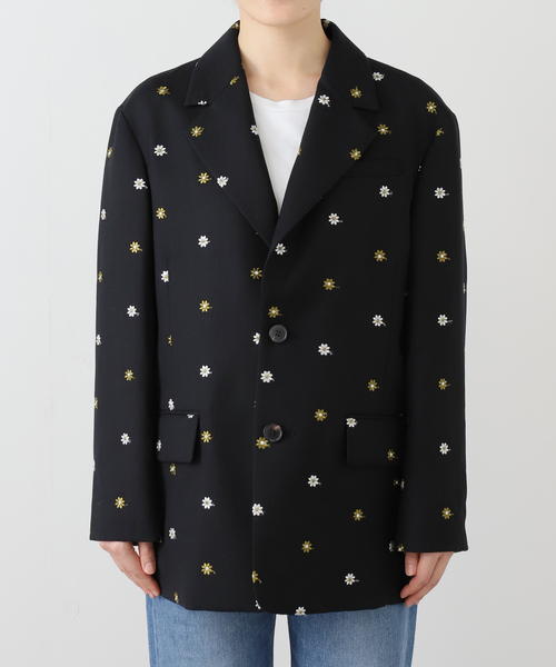 IENA LA BOUCLE（イエナラブークル）の「IENA LA BOUCLE フラワーエンブロイダリーウール2Bジャケット（テーラードジャケット・レディース・ブラック系その他・FREE）」の14枚目の写真