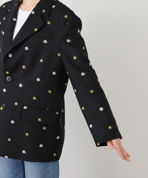 IENA LA BOUCLE（イエナラブークル）の「IENA LA BOUCLE フラワーエンブロイダリーウール2Bジャケット（テーラードジャケット・レディース・ブラック系その他・FREE）」の18枚目の写真