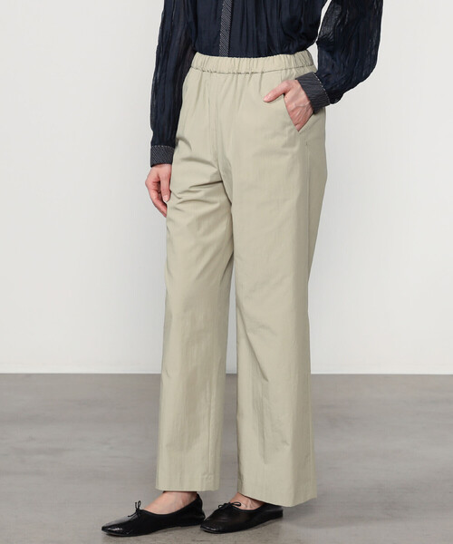 Morris & Sons(モリスアンドサンズ)の「MORRIS & SONS | コットンナイロン ワイドイージーパンツ WOMEN(その他パンツ・レディース・グレイッシュベージュ/ブラウン・0/1)」の12枚目の写真