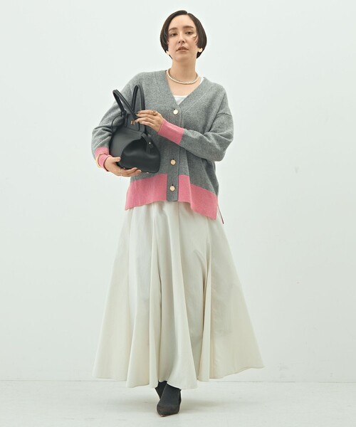 NOLLEY’S(ノーリーズ)の「5GノアリスゆったりVネックカーディガン(カーディガン/ボレロ・レディース・ブラウン/イエロー/グレー系その他/オフホワイト/ブルー系その他7・38)」の16枚目の写真