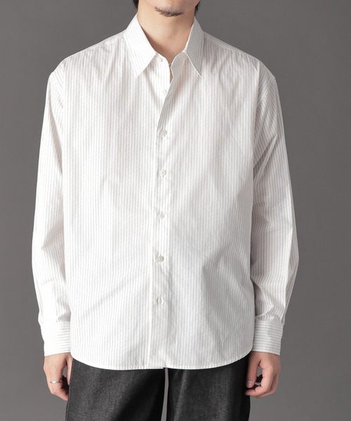 LURAKU（ルラク）の「【LURAKU】Regular Fit Shirt / LURAKU レギュラーフィットシャツ（シャツ/ブラウス・メンズ・ホワイト/ストライプ/ブルー・SMALL/MEDIUM/LARGE）」の22枚目の写真