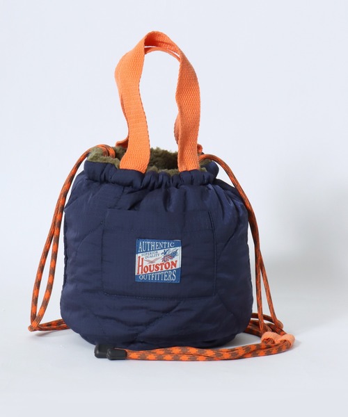HOUSTON(ヒューストン)の「HOUSTON(ヒューストン)BOA NYLON EFFECT BAG/虎/ボア&ナイロンエフェクトバッグ/巾着ミニショルダーバッグ レディース メンズ ユニセックス(ショルダーバッグ・レディース・ブルー/オリーブ/ラベンダー・FREE)」の9枚目の写真