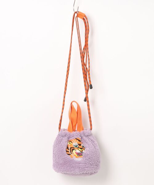 HOUSTON(ヒューストン)の「HOUSTON(ヒューストン)BOA NYLON EFFECT BAG/虎/ボア&ナイロンエフェクトバッグ/巾着ミニショルダーバッグ レディース メンズ ユニセックス(ショルダーバッグ・レディース・ブルー/オリーブ/ラベンダー・FREE)」の20枚目の写真