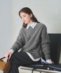 UNITED ARROWS（ユナイテッドアローズ）の「フォックスカシミヤ クルーネック ニット（ニット/セーター・レディース）」