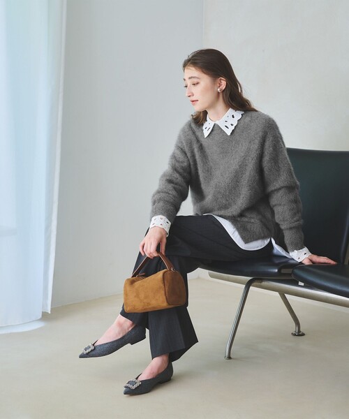 フォックスカシミヤ クルーネック ニット（ニット/セーター