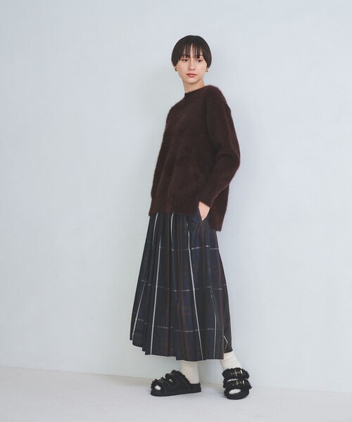 UNITEDARROWS フォックスカシミヤクルーネックニット フォックス カシミヤ クルーネックニット 23FW