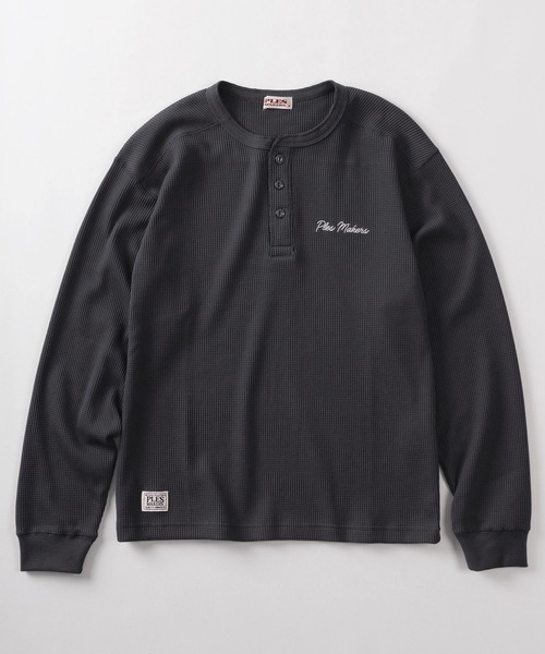 45R 刺繍ワッフルのヘンリー 45R 刺繍ワッフルのヘンリー