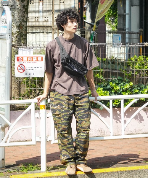 BEN DAVIS（ベンデイビス）の「【BEN DAVIS/ベンデイビス】カラビナ付き ウェストバッグ（ボディバッグ/ウエストポーチ・メンズ・ブラック・FREE）」の7枚目の写真