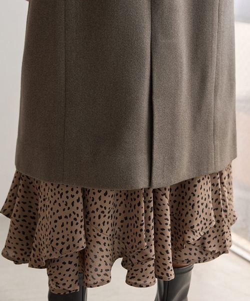 Honeys(ハニーズ)の「【抗菌防臭・静電気軽減】チェスターコート(チェスターコート・レディース・ベージュ系/ブラック/アイボリー/ブラウン系/ライトグレー系/キャメル/ヘザーチャコール・S/3L/M/LL/L)」の15枚目の写真