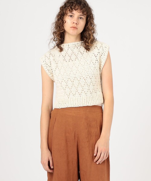 MAYDI ORQUIDEA コットンクロシェ プルオーバー（ニット