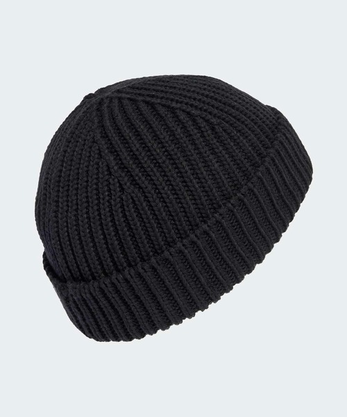 adidas(アディダス)の「フィッシャーマン ショート ビーニー / アディダスオリジナルス adidas Originals(ニットキャップ/ビーニー・メンズ・ブラック・S/LARGE/X-LARGE)」の2枚目の写真