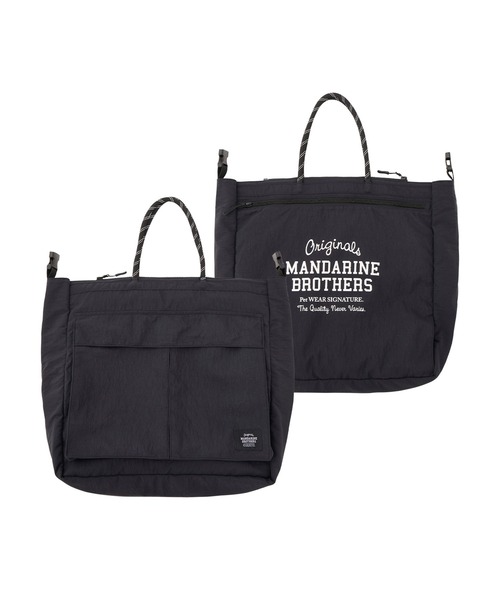 MANDARINE BROTHERS（マンダリンブラザーズ）の「4wayビッグバッグ/お散歩バッグ/ペットカート取付可能（トートバッグ・レディース・ベージュ/ブラック・FREE）」の8枚目の写真