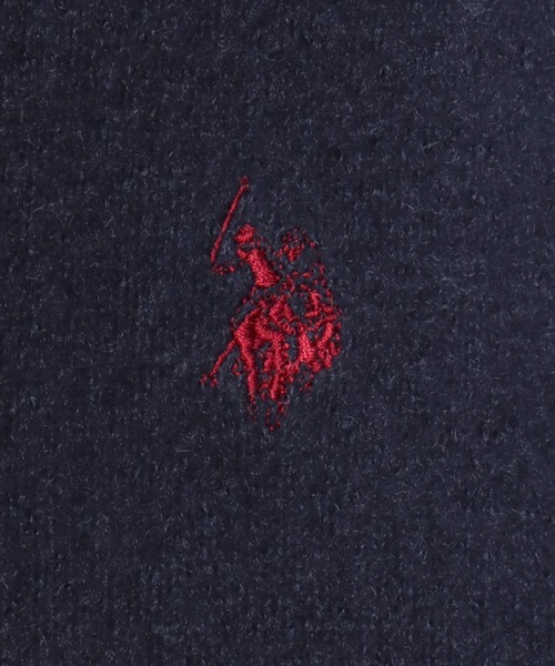 U.S. POLO ASSN.(ユーエスポロアッスン)の「U.S.POLO ASSN.(ユーエスポロアッスン)シャギーニット ポロプルオーバー/襟付き/ワンポイント刺繍/ベーシック・ノームコア(ニット/セーター・レディース・アイボリー/レッド/ネイビー・M/L)」の5枚目の写真