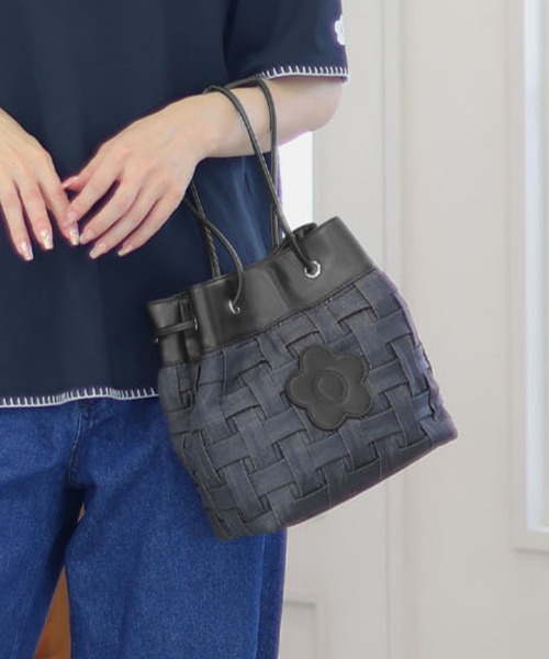 MARY ANN マリーアン 2way ハンドバッグ ショルダーバッグ デニム デニムプリーツ 2WAYショルダー（ショルダーバッグ）｜MARY QUANT