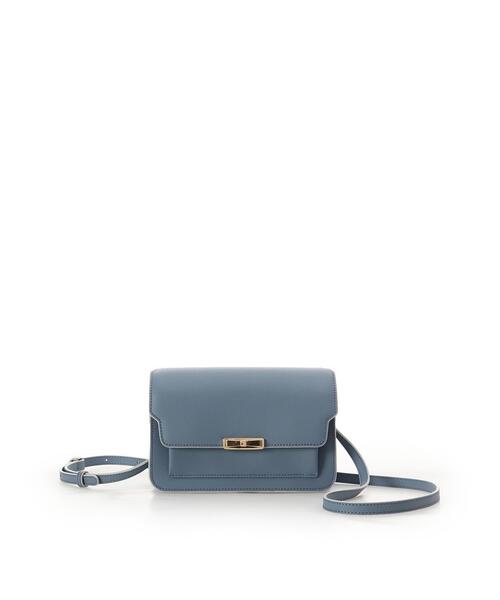 サマンサタバサ（Samantha Thavasa）/リボンモチーフ金具スプリットレザーショルダーバッグ セール】リボンモチーフ金具スプリットレザーショルダーバッグ