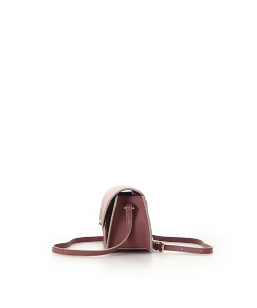 セール】リボンモチーフ金具スプリットレザーショルダーバッグ
