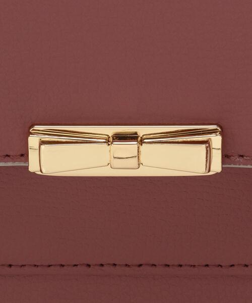 Samantha Thavasa(サマンサタバサ)の「リボンモチーフ金具スプリットレザーショルダーバッグ(ショルダーバッグ・レディース・ブラック/ピンク/ライトブルー・FREE)」の8枚目の写真