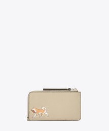 TORY BURCH(トリーバーチ)のロビンソン ドッグ プリント ジップ カードケース(カードケース)