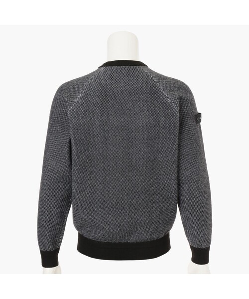 BRIEFING（ブリーフィング）の「【BRIEFING GOLF／ブリーフィングゴルフ】MS BIRDS EYE LOGO CREWNECK KNIT（ニット/セーター・メンズ・ネイビー/ホワイト/ブラック/グレー・L/M/XL）」の5枚目の写真