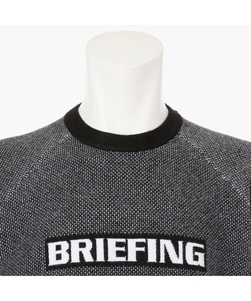 BRIEFING（ブリーフィング）の「【BRIEFING GOLF／ブリーフィングゴルフ】MS BIRDS EYE LOGO CREWNECK KNIT（ニット/セーター・メンズ・ネイビー/ホワイト/ブラック/グレー・L/M/XL）」の6枚目の写真