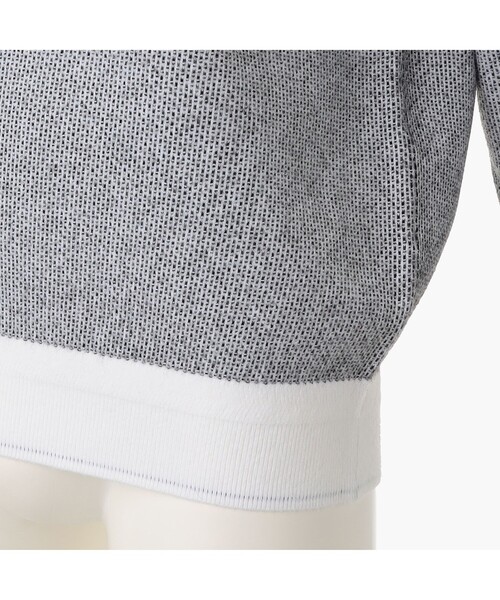 BRIEFING（ブリーフィング）の「【BRIEFING GOLF／ブリーフィングゴルフ】MS BIRDS EYE LOGO CREWNECK KNIT（ニット/セーター・メンズ・ネイビー/ホワイト/ブラック/グレー・L/M/XL）」の19枚目の写真