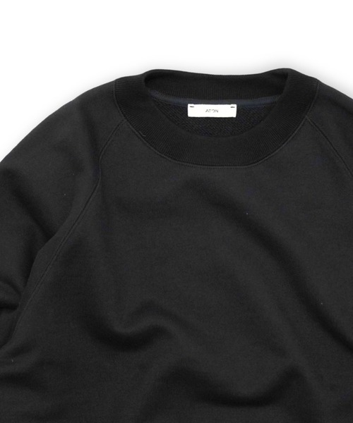 ATON（エイトン）の「【ATON】 ZERO URAKE CREWNECK SWEAT SHIRT（スウェット・メンズ・ブラック/ホワイト・4/6）」の7枚目の写真