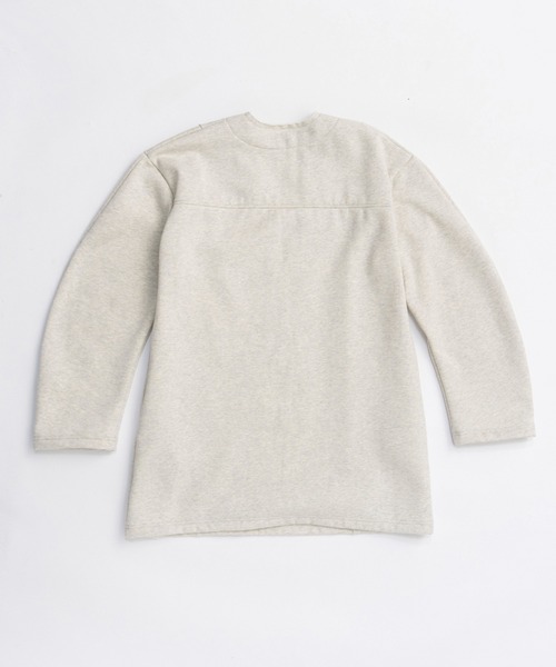 PRANK PROJECT（プランクプロジェクト）の「ディープVネックスウェット / Deep V-Neck Sweatshirt（スウェット・レディース・ライトグレー/ブラック・FREE）」の7枚目の写真