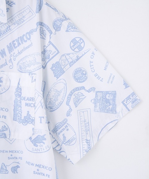 Carhartt WIP（カーハートダブリューアイピー）の「Carhartt WIP S/S STATE SOUVENIR SHIRT I034550（シャツ/ブラウス・メンズ・ライトブルー・M/L）」の4枚目の写真