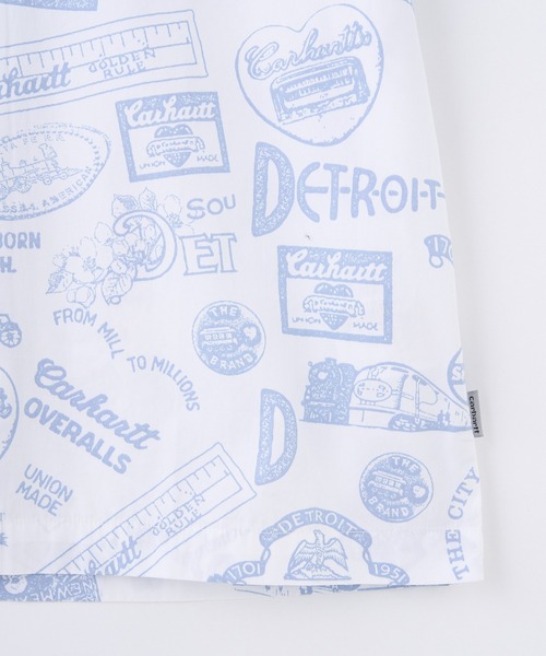 Carhartt WIP（カーハートダブリューアイピー）の「Carhartt WIP S/S STATE SOUVENIR SHIRT I034550（シャツ/ブラウス・メンズ・ライトブルー・M/L）」の5枚目の写真