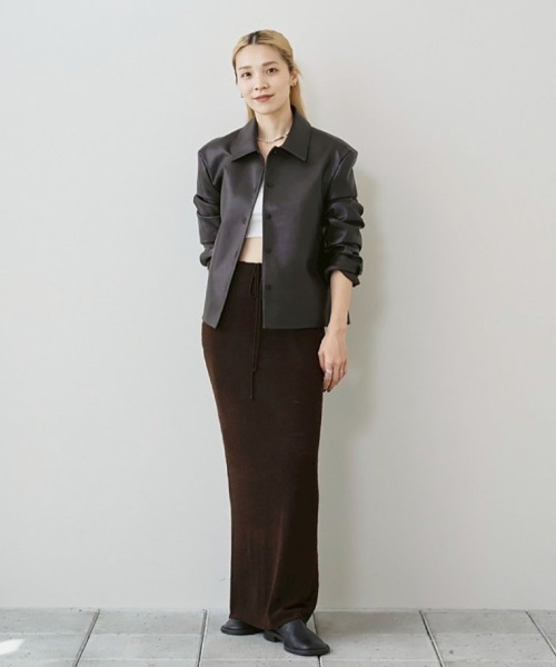 Leather Shirts Jacket（テーラードジャケット）｜TODAYFUL（トゥデイ