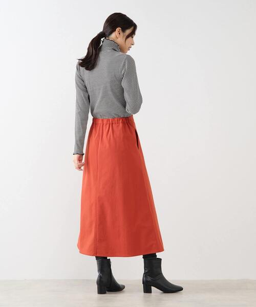 MELROSE claire（メルローズ クレール）の「【スパンテレコタートルネック】（Tシャツ/カットソー・レディース・オフホワイト/ベージュ/ブラック/ホワイト×ブラック・FREE）」の16枚目の写真