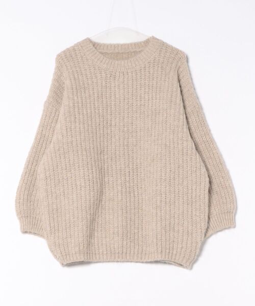 L LABEL（エルラベル）の「ボリュームオーバーサイズニット（ニット/セーター・レディース・ベージュ/グレー/アイボリー/ブラウン・FREE）」の15枚目の写真