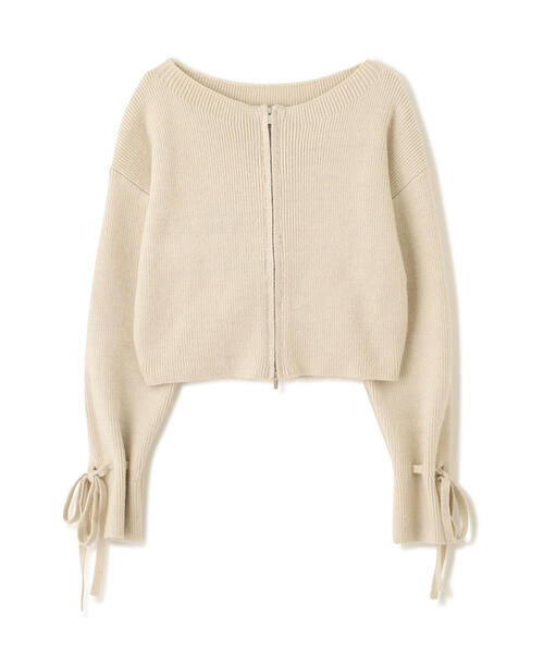 FREE'S MART（フリーズマート）の「◆ダブルジップキャンディスリーブカーディガン（ニット/セーター・レディース・グレー/ブルー/ホワイト・FREE）」の21枚目の写真