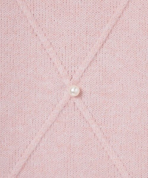 Honeys（ハニーズ）の「パール付ニットワンピ（ワンピース・レディース・アイボリー/杢グレー/ピンク・L/M/S）」の11枚目の写真