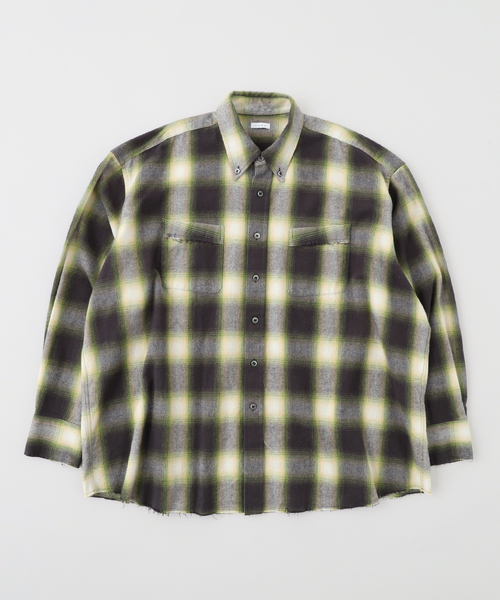 Name.（ネーム）の「Name./ネーム COTTON FLANNEL OMBRE REGULAR SHIRT（シャツ/ブラウス・メンズ・ブラウン/グリーン・2）」の2枚目の写真