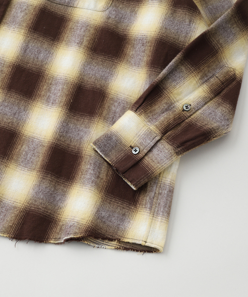 Name.（ネーム）の「Name./ネーム COTTON FLANNEL OMBRE REGULAR SHIRT（シャツ/ブラウス・メンズ・ブラウン/グリーン・2）」の4枚目の写真
