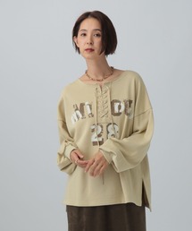 LEPSIM | レースアップロゴ裏毛プルオーバー　593813(スウェット)