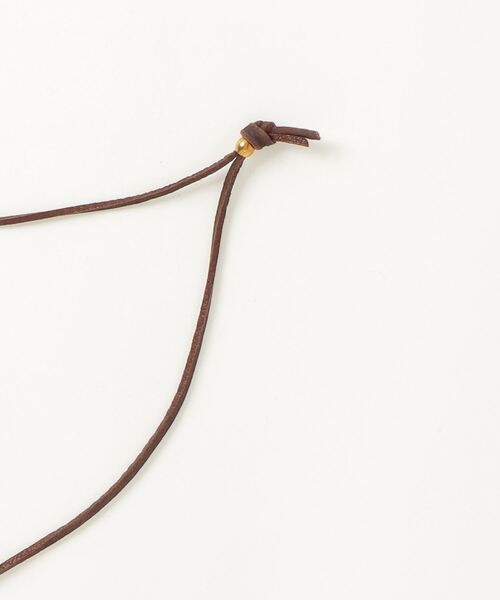 TMT（ティーエムティー）の「ディアースキン ビーズネックレス（ネックレス・メンズ・ホワイト/ブラウン・FREE）」の7枚目の写真