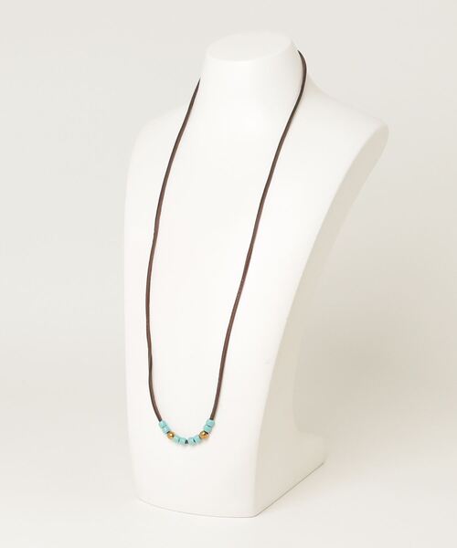 TMT（ティーエムティー）の「ディアースキン ビーズネックレス（ネックレス・メンズ・ホワイト/ブラウン・FREE）」の8枚目の写真