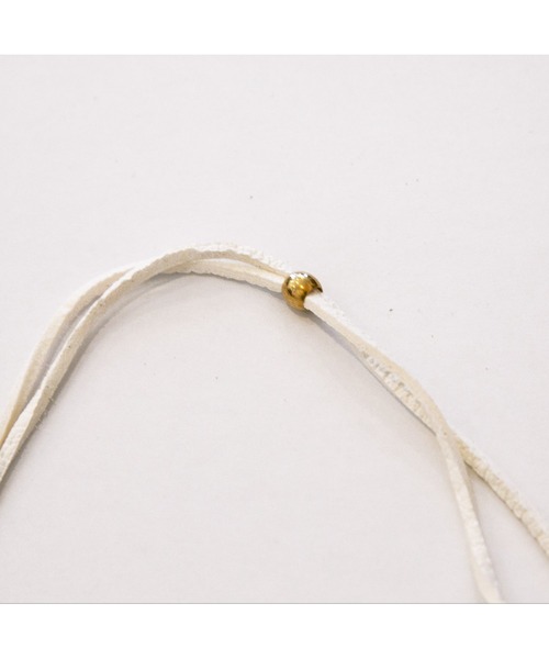 TMT（ティーエムティー）の「ディアースキン ビーズネックレス（ネックレス・メンズ・ホワイト/ブラウン・FREE）」の6枚目の写真