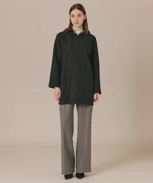 MACKINTOSH LONDON(マッキントッシュ ロンドン)の「【婦人画報11月号掲載】ポリエステルオックスフォード3WAYコート(ミリタリージャケット・レディース・ブラック/ダークブラウン/ベージュ・38/40)」の9枚目の写真