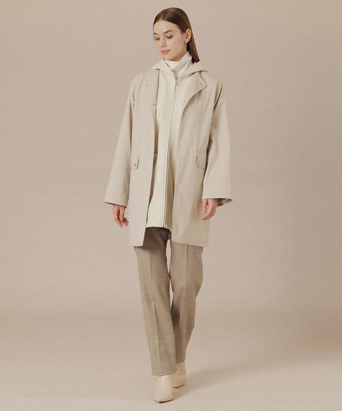 MACKINTOSH LONDON(マッキントッシュ ロンドン)の「【婦人画報11月号掲載】ポリエステルオックスフォード3WAYコート(ミリタリージャケット・レディース・ブラック/ダークブラウン/ベージュ・38/40)」の10枚目の写真