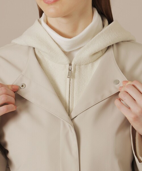 MACKINTOSH LONDON(マッキントッシュ ロンドン)の「【婦人画報11月号掲載】ポリエステルオックスフォード3WAYコート(ミリタリージャケット・レディース・ブラック/ダークブラウン/ベージュ・38/40)」の17枚目の写真