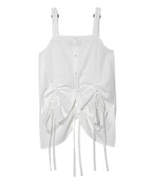 UN3D. | HEM GATHER SH CAMISOLE / ヘムギャザーシャツキャミソール(キャミソール)