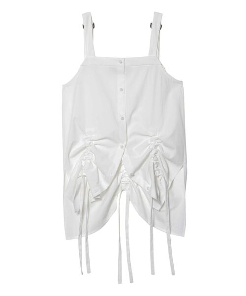【un3d】アンスリードヘムギャザーシャツキャミソール HEM GATHER SH CAMISOLE / ヘムギャザーシャツキャミソール