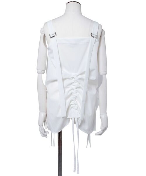 UN3D.（アンスリード）の「HEM GATHER SH CAMISOLE / ヘムギャザーシャツキャミソール（キャミソール・レディース・ホワイト・FREE）」の5枚目の写真