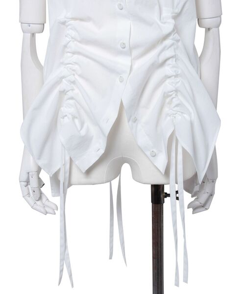 UN3D.（アンスリード）の「HEM GATHER SH CAMISOLE / ヘムギャザーシャツキャミソール（キャミソール・レディース・ホワイト・FREE）」の8枚目の写真