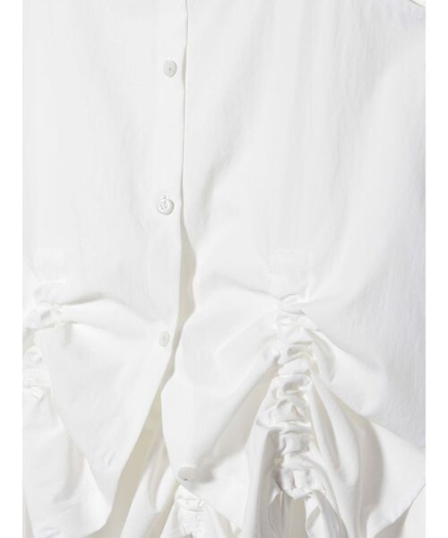 UN3D.（アンスリード）の「HEM GATHER SH CAMISOLE / ヘムギャザーシャツキャミソール（キャミソール・レディース・ホワイト・FREE）」の9枚目の写真