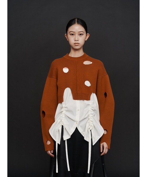 UN3D.（アンスリード）の「HEM GATHER SH CAMISOLE / ヘムギャザーシャツキャミソール（キャミソール・レディース・ホワイト・FREE）」の10枚目の写真